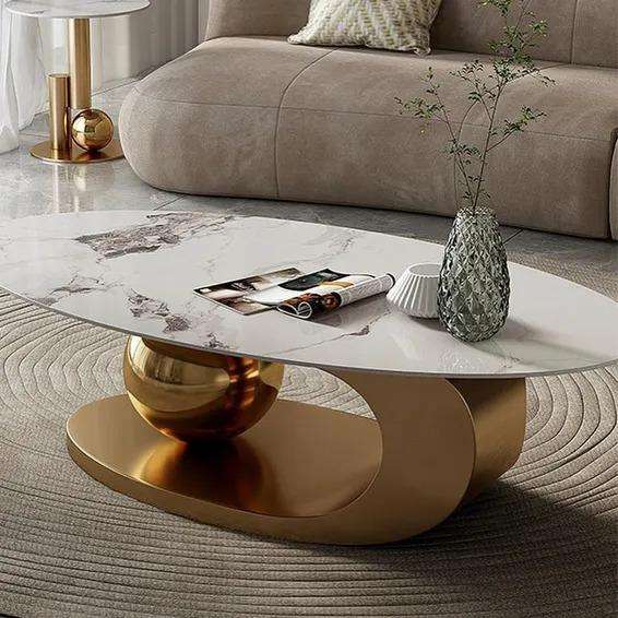 Grace Elegant Marble Coffee Table