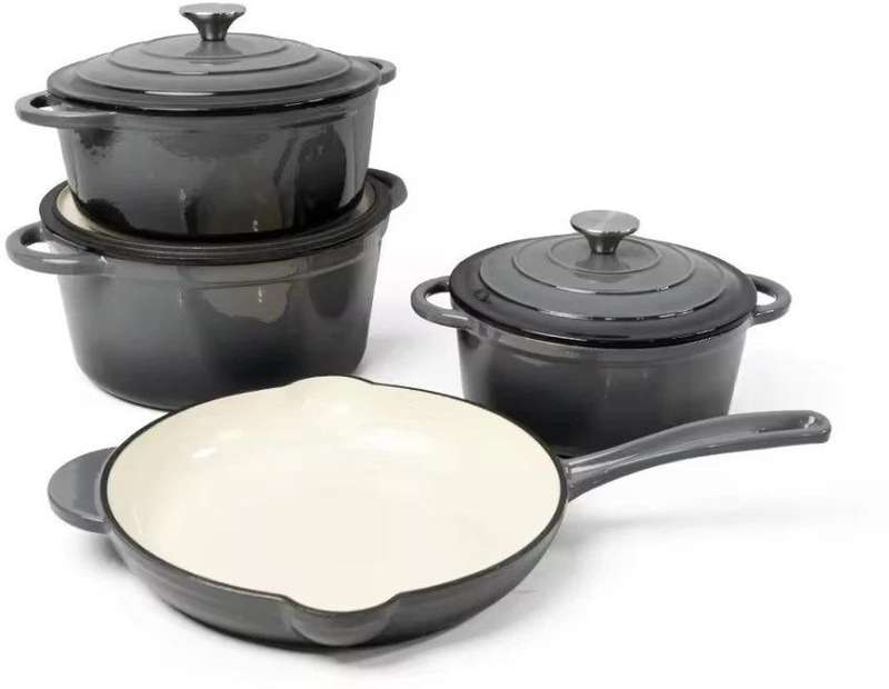 7-Piece Cast Iron Pot Set