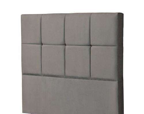 Nessa Velvet Upholstered Headboard Double: Cream