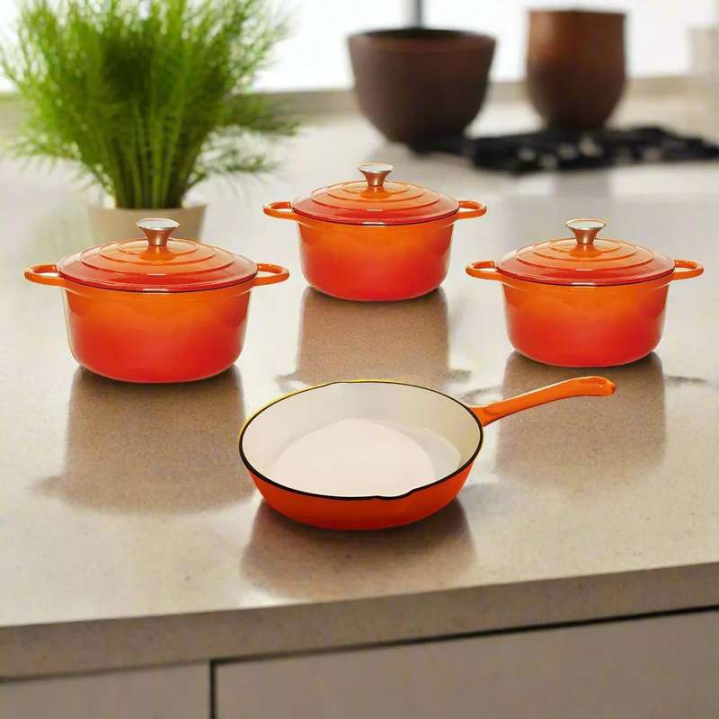 7-Piece Cast Iron Pot Set