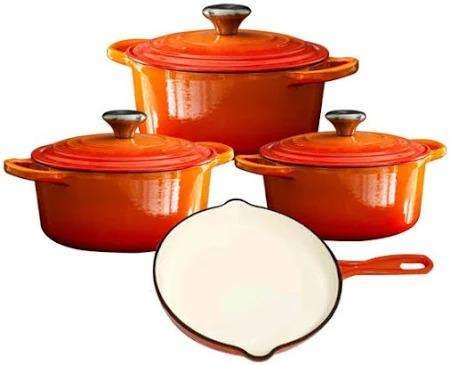 7-Piece Cast Iron Pot Set