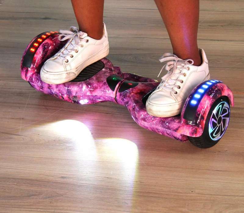 6.5" Auto Balance Hoverboard with Bluetooth Speaker Purple Galaxy