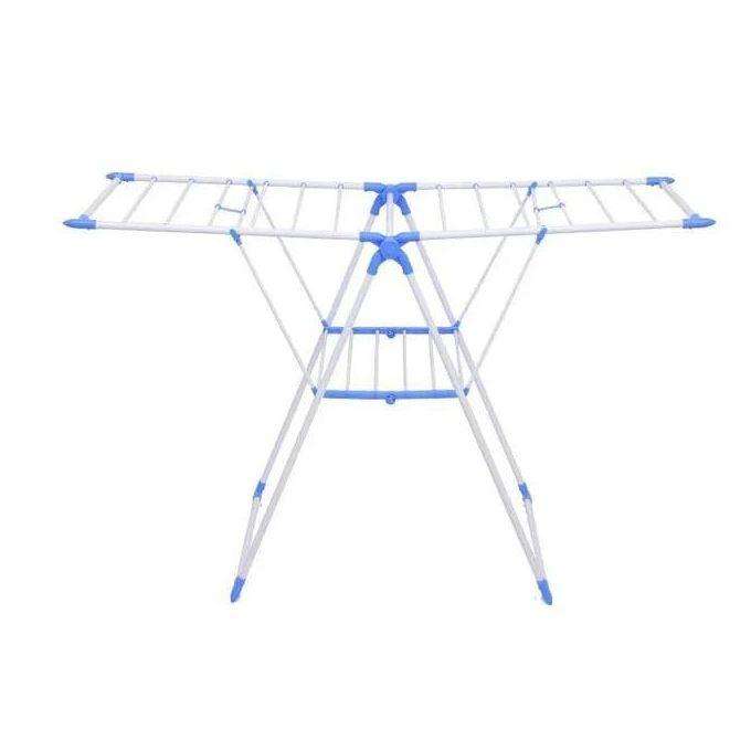 Foldable Laundry Drying Rack: White&Blue