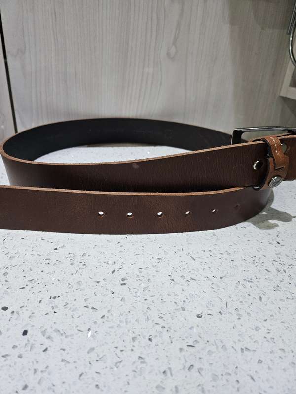 NEW GENUINE LEATHER BELT BROWN SIZE 28TO 32