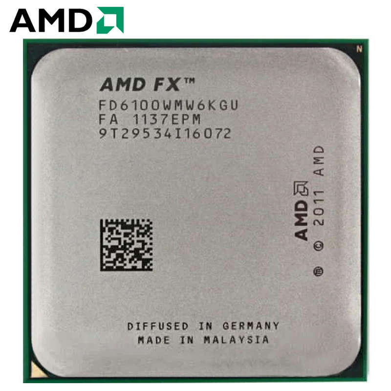 AMD FX 6100 6-Core Processor, 3.3GHZ, 6 Core, Socket AM3+