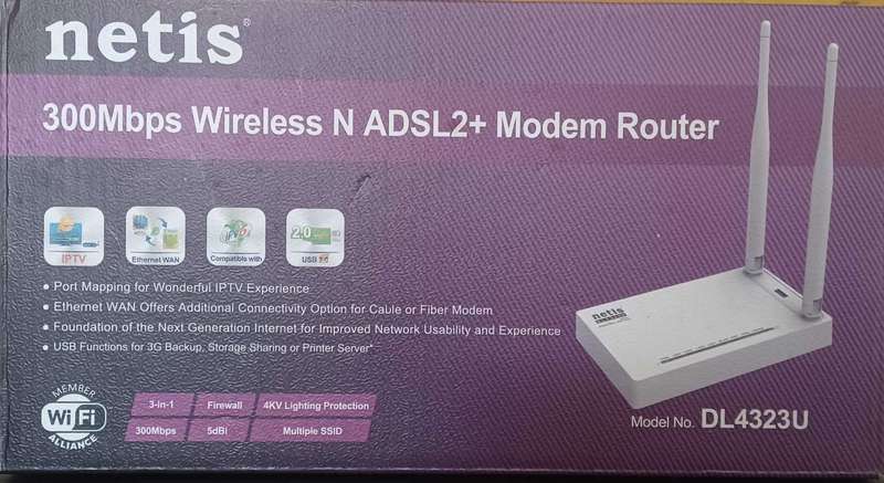 NETIS ADSL2+ WIRELESS N ROUTER