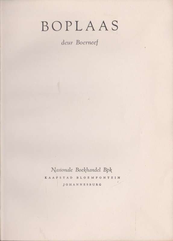 Boplaas - Boerneef