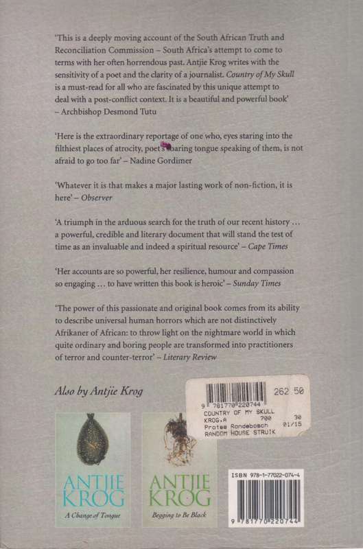 The country of my skull - Antjie Krog