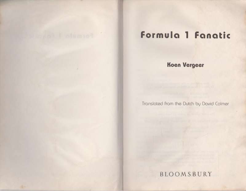 Formula 1 Fanatic - Keon Vergeer