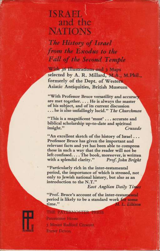 Israel and the nations: From the Exodus to the fall of the Second Temple - F.F. Bruce