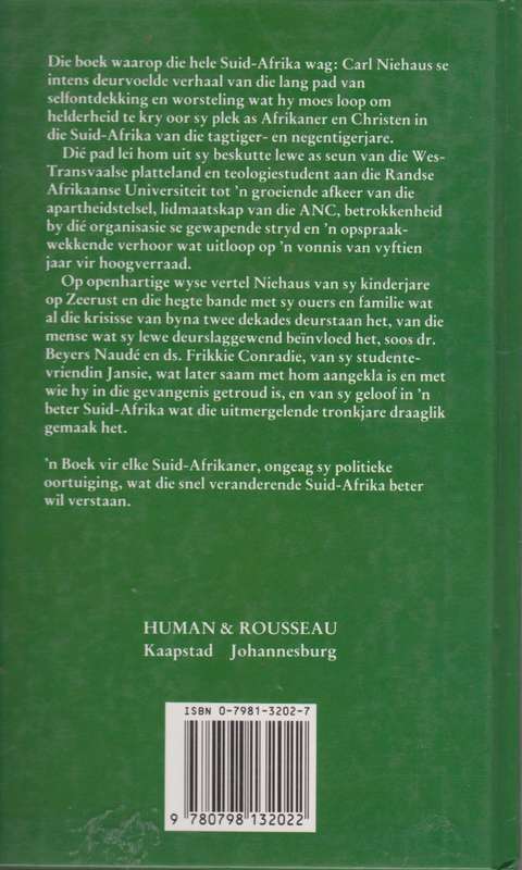 Om te veg vir hoop - Carl Niehaus