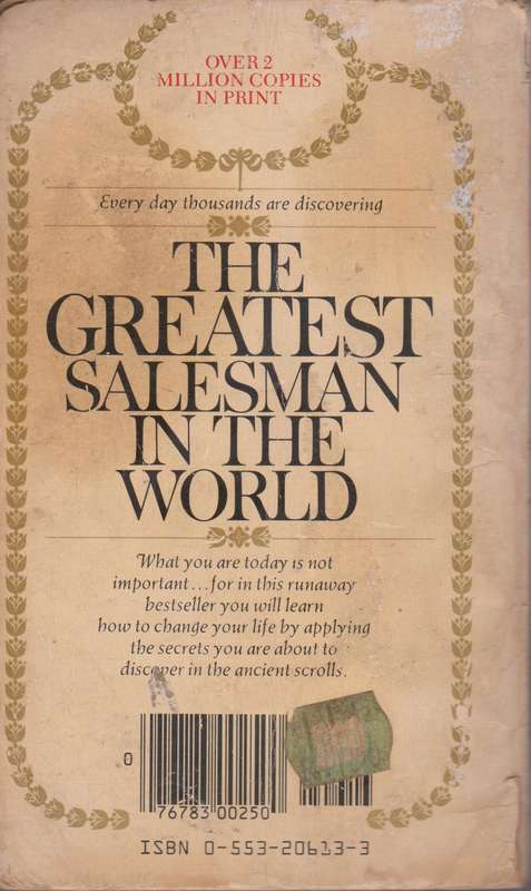 The greatest salesman in the world - OG Mandino