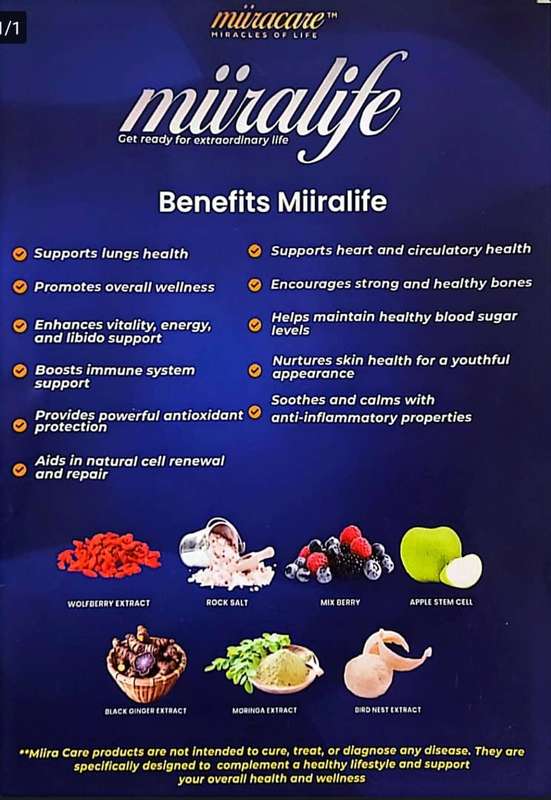 Miira Life Stem Cell Supplement