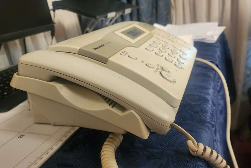 panasonic kx ft932 fax machine with 20 thermal rolls