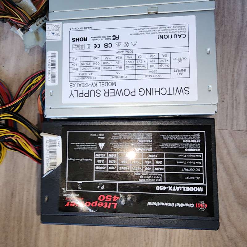 PC POWER SUPPLIES 420W AND 450W