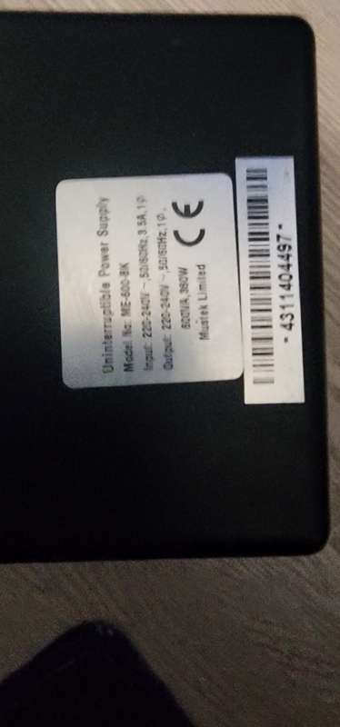 Mecer 600VA 360w ,UPS