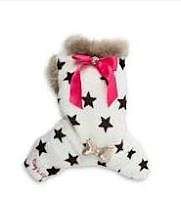 Dog`s Life Puppy Stars Pyjamas - White - Small