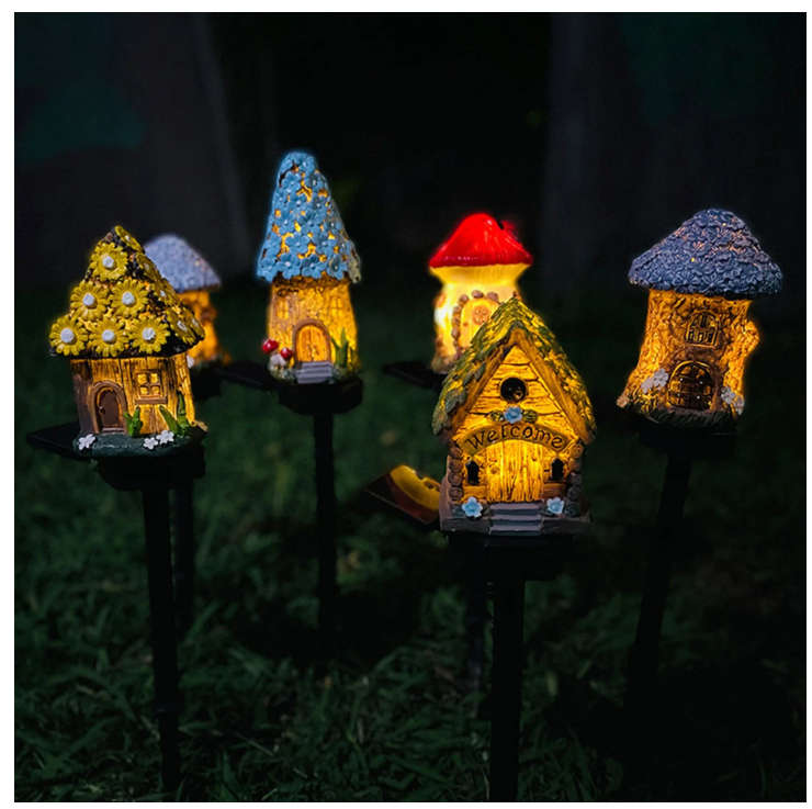 Whimsical Fairy House Solar Garden Lights