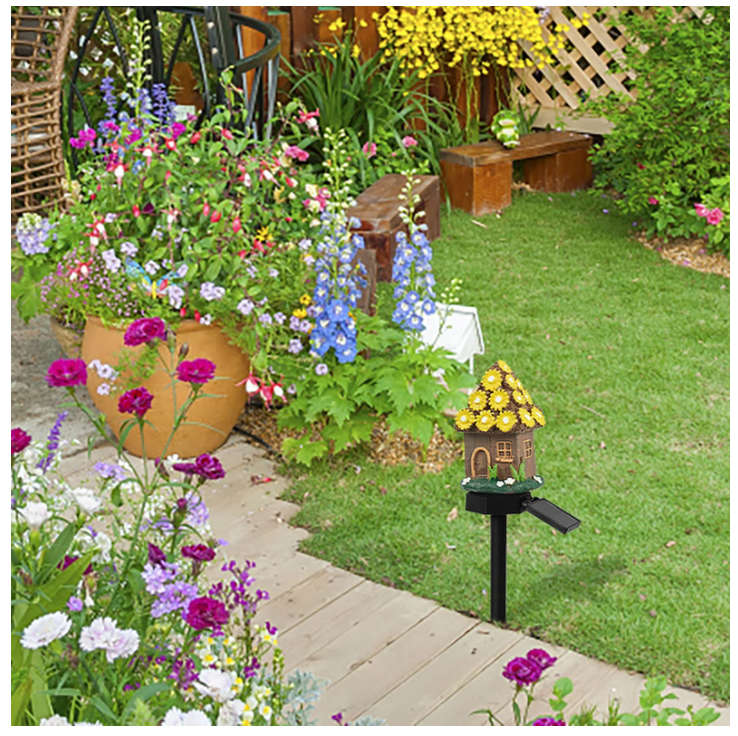 Whimsical Fairy House Solar Garden Lights