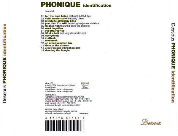 Phonique - Identification (CD, Album)