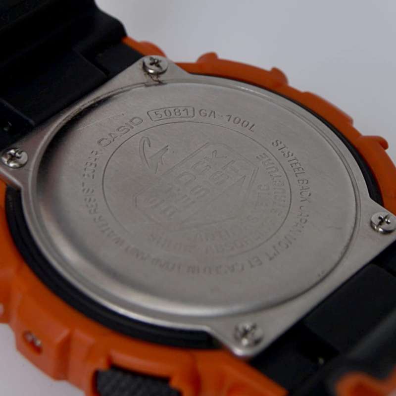 Casio G-Shock GA-100 Military Series Watches - Orange/One Size