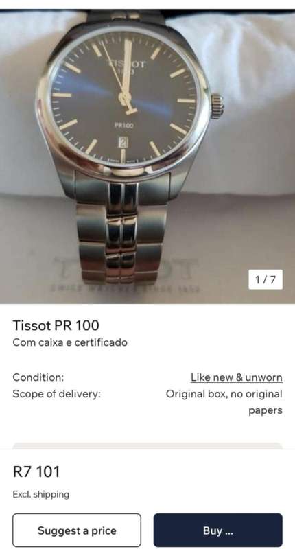 Tissot PR 100 Men's Titanium Watch