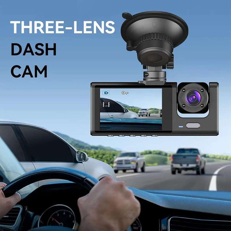 HD 1080P Dual Dash Cam Front Inside Car Camera DVR Recorder IR Night Vision