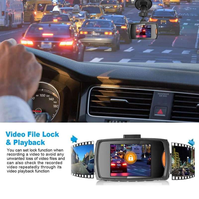 1080P HD Car DVR Dash Camera Font Driving Camera Video Recorder Cam Night Vision
