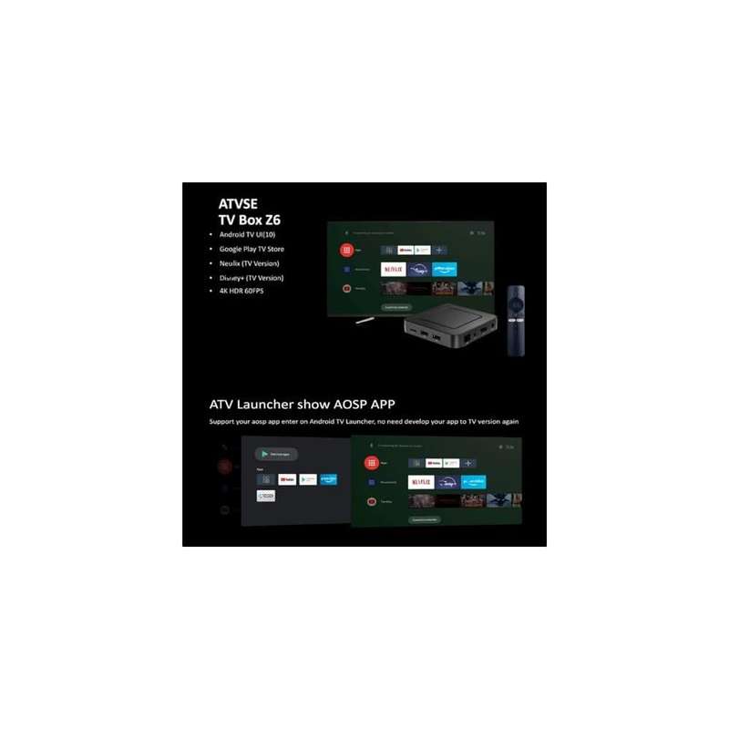 Google TV Box ATV BT Remote fire Stick tv 4k(1+8G