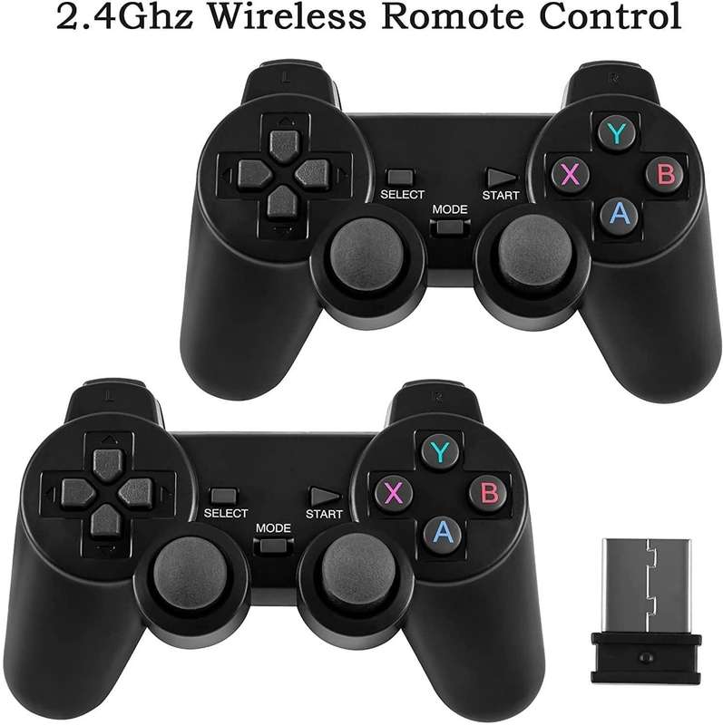 2.4g Wireless Gamepad Controller Usb Built-In 10000+ Classic Console Stick