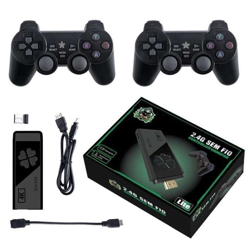2.4g Wireless Gamepad Controller Usb Built-In 10000+ Classic Console Stick