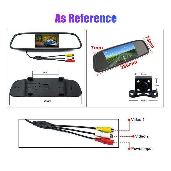 Rear View Mirror with Camera & Loop Recording