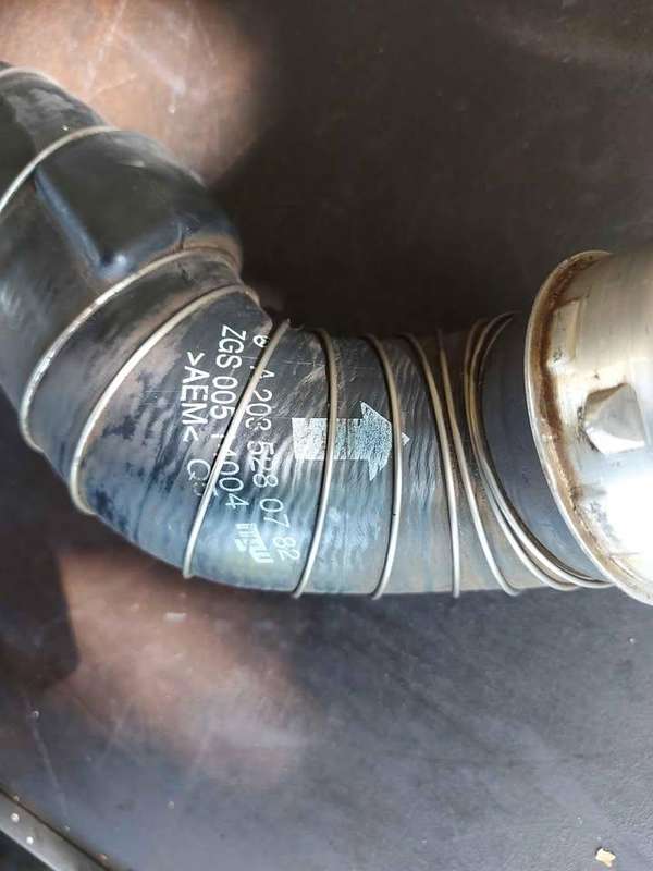 Used Mercedes W203 M271 Intercooler Hose P/N A2035280782