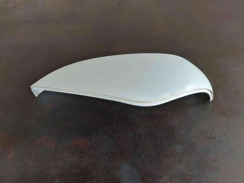 Used Infiniti Q50 LH Mirror cover white