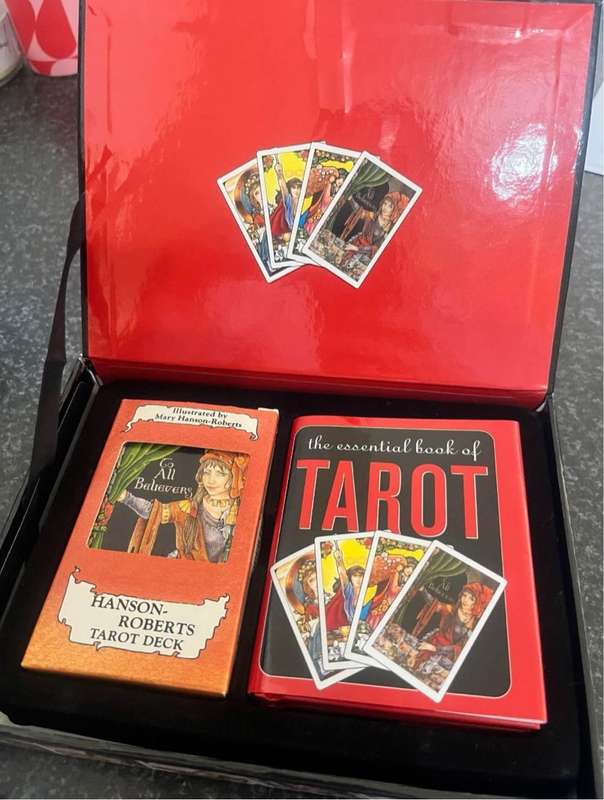 The Tarot book and card set in box