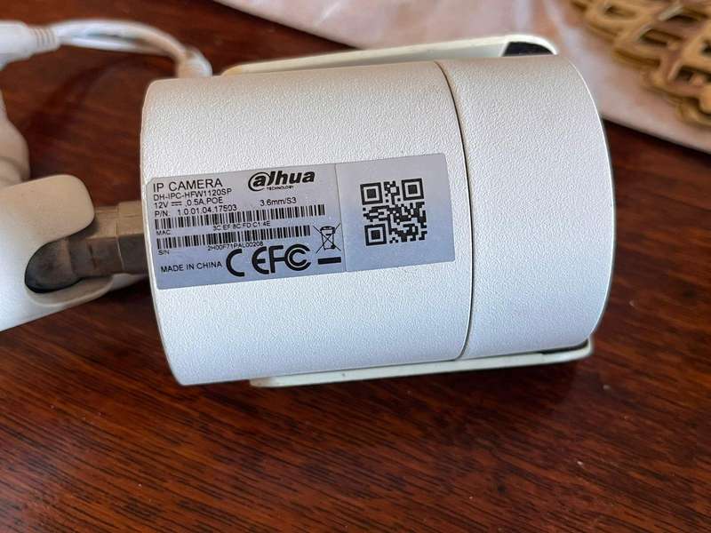 Dahua IP Bullet Camera  Model DH-IPC-HFW1120SP | PoE Powered | 100% Working When Removed