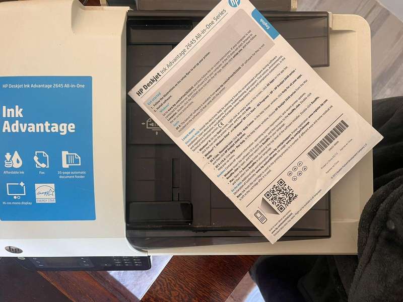 HP DeskJet Ink Advantage 2645 All-in-One Printer  Scan | Copy | Print | Fax | Wi-Fi