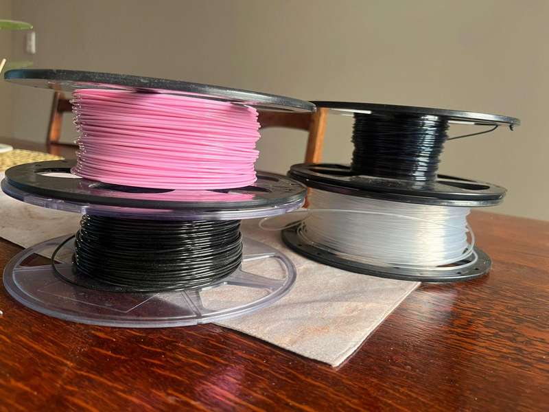 4x Mixed 3D Printer Filament Rolls  PLA, SBS & PETG  Various Quantities