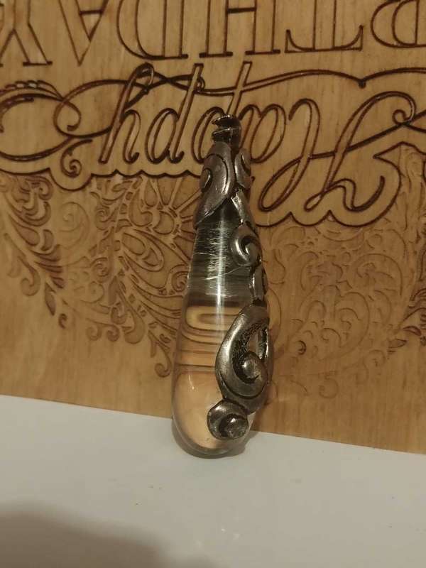 Isabel Canovas Dangling Clear Drop Earrings Clip On Silver Tone Ornate