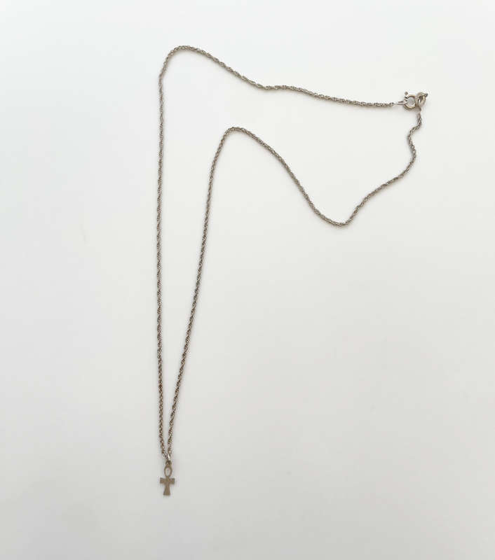 tiny ankhe necklace 925 silver