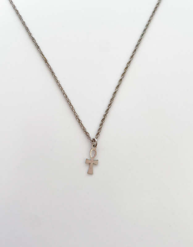 tiny ankhe necklace 925 silver