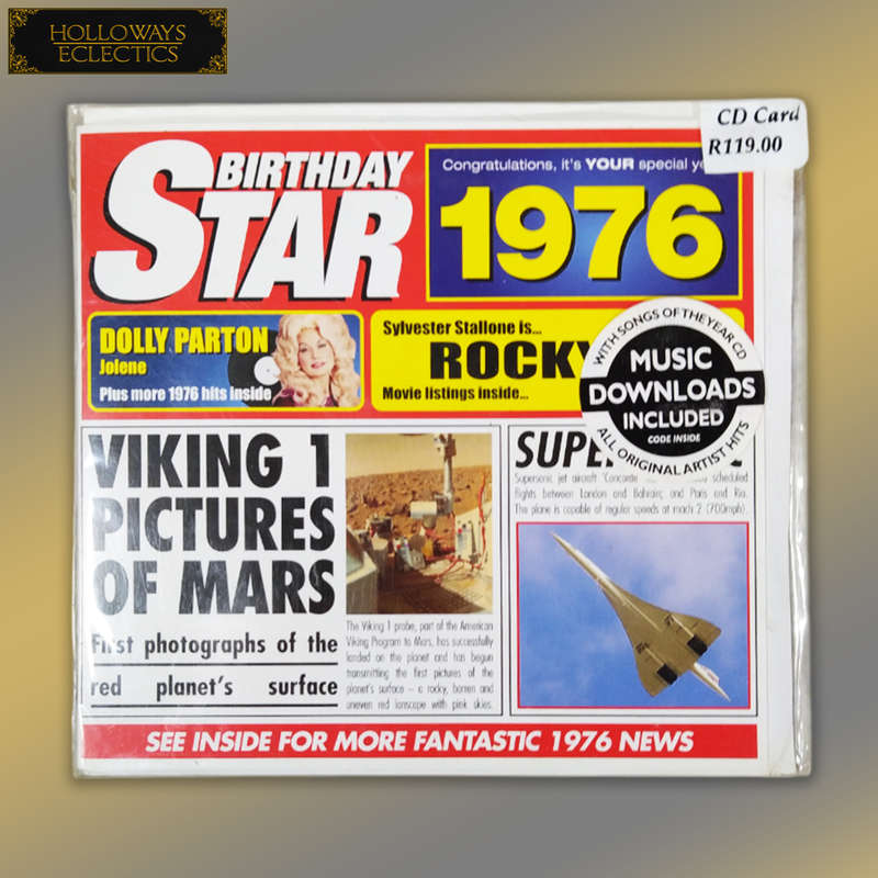 Collectable Birthday Star CD Cards 70s