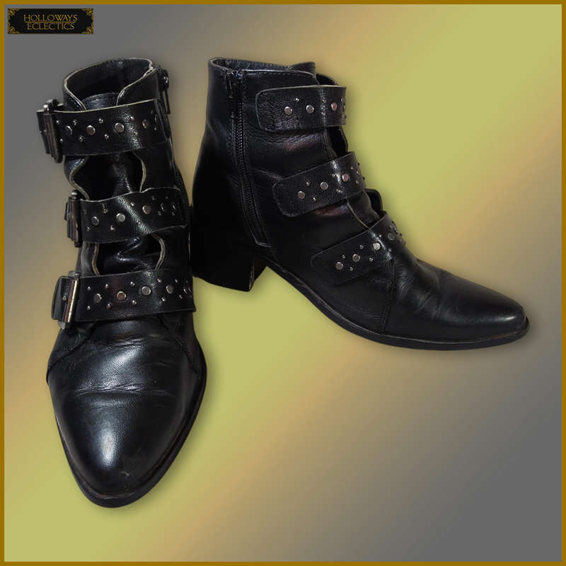 New Look Premium Faux Leather Biker Style Boots