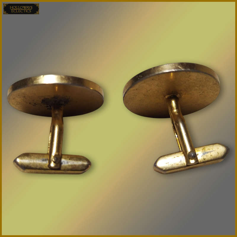 Gold Plated Napoleon III Coin Cufflinks