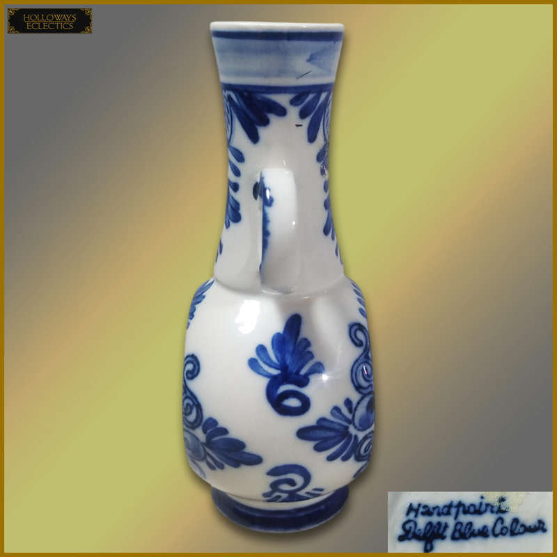 Delft Blue Vase And Plates