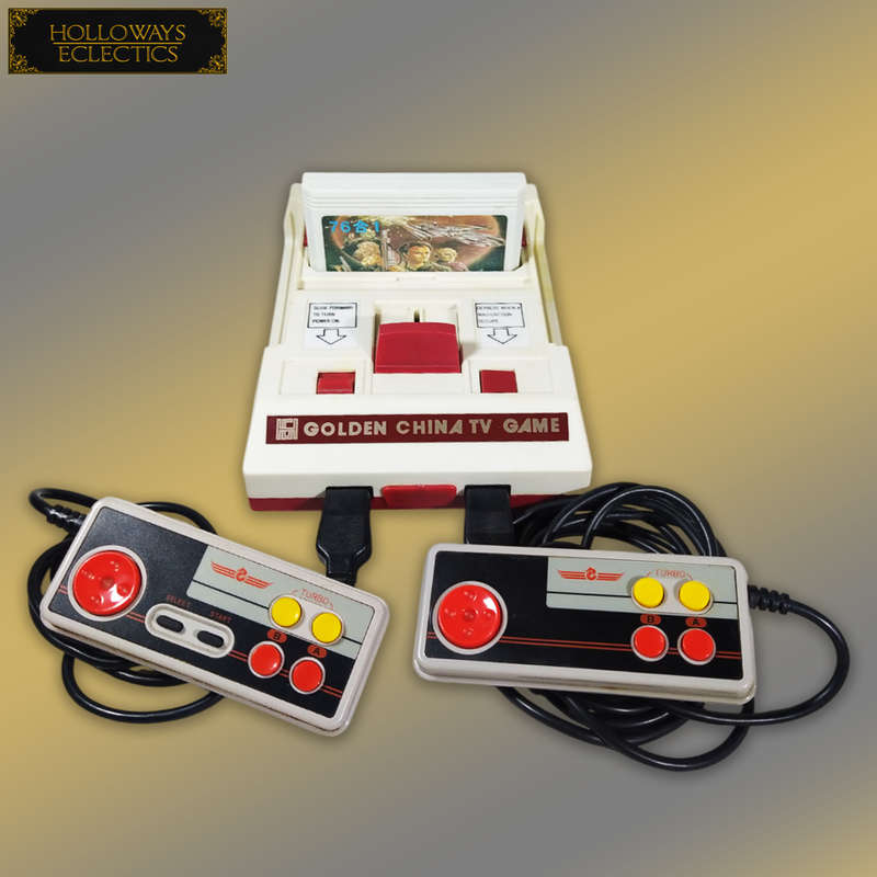 Vintage Golden China TV Game Station