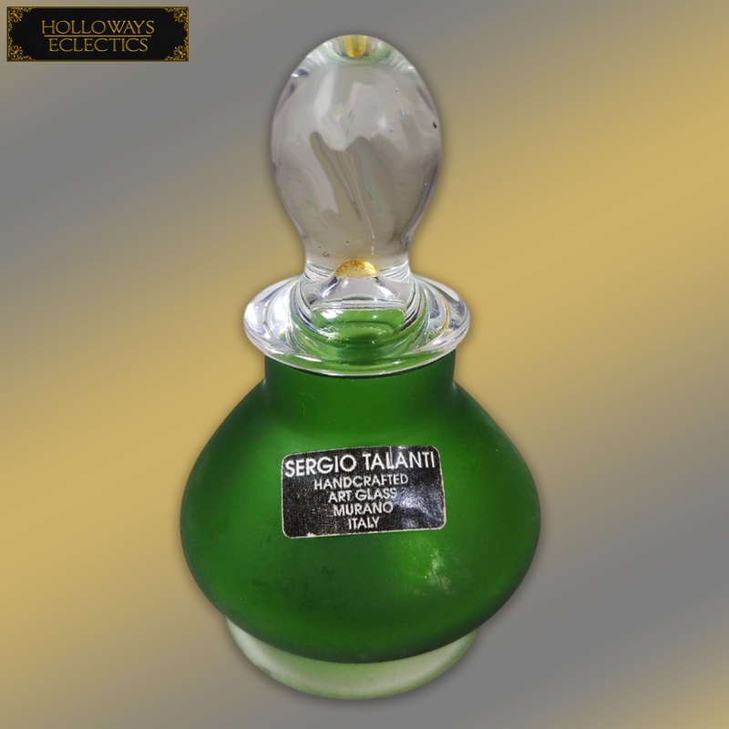 Vintage Sergio Talanti Murano Perfume Bottle Art Glass