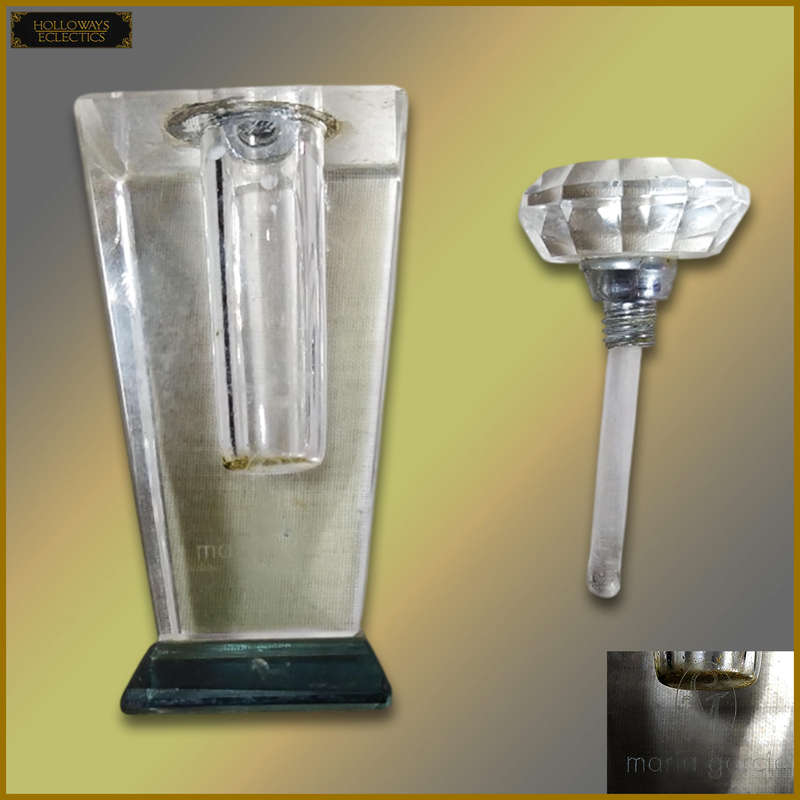 Vintage Maria Garcia Crystal Glass Perfume Bottle