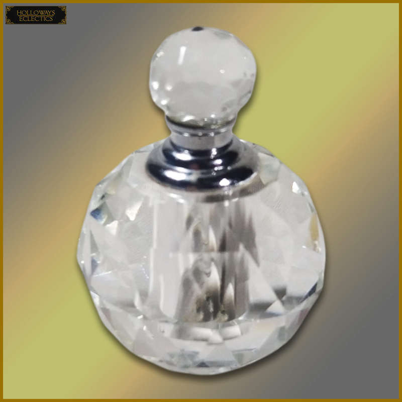 Vintage Crystal Glass Perfume Bottle