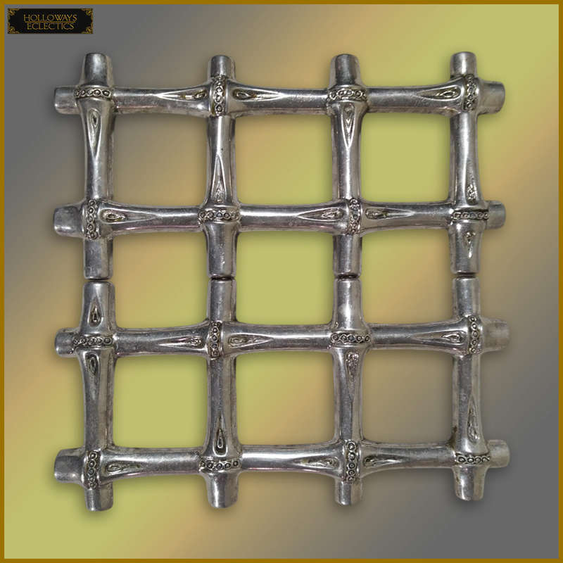 Vintage Silver Plated Art Deco Trivet Pot Stand
